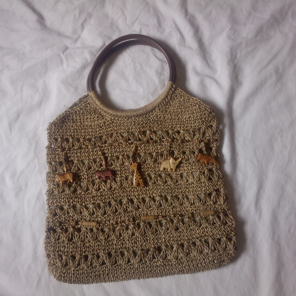 Cappelli Straworld Tan and Brown Handcrafted Tote